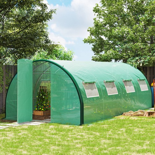 M upgraded polytunnel - m,