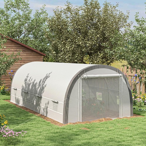 Upgraded polytunnel - x,