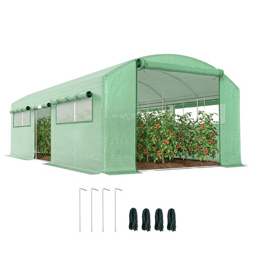 Outsunny polytunnel greenhouse - polytunnel,